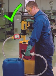 Lutz oil & lubricant transfer drum pump
